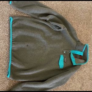 Womens patagonia fleece pullover snap up synchilla